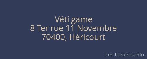 Véti game