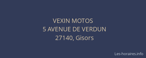 VEXIN MOTOS