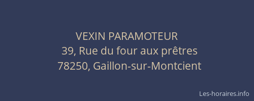 VEXIN PARAMOTEUR