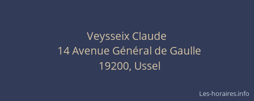 Veysseix Claude