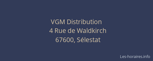 VGM Distribution