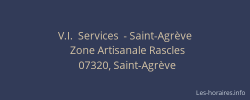 V.I.  Services  - Saint-Agrève