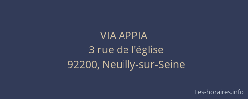 VIA APPIA