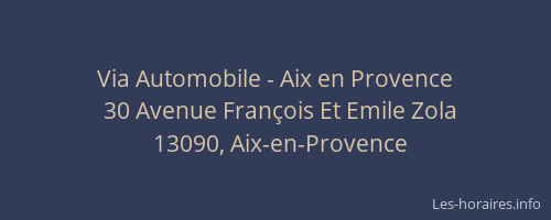 Via Automobile - Aix en Provence