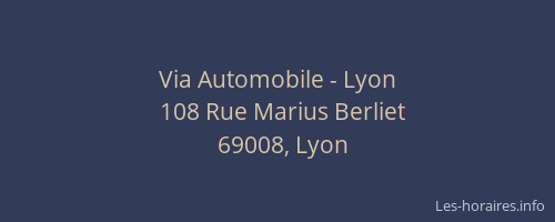 Via Automobile - Lyon