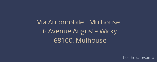 Via Automobile - Mulhouse