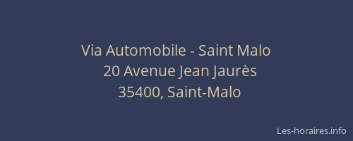 Via Automobile - Saint Malo