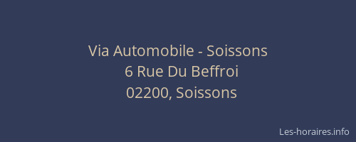 Via Automobile - Soissons