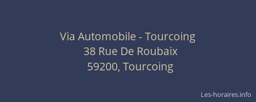 Via Automobile - Tourcoing