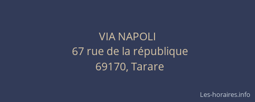VIA NAPOLI