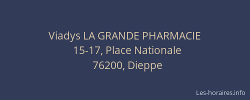 Viadys LA GRANDE PHARMACIE