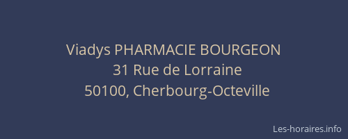 Viadys PHARMACIE BOURGEON