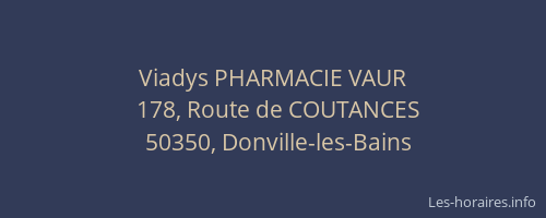 Viadys PHARMACIE VAUR