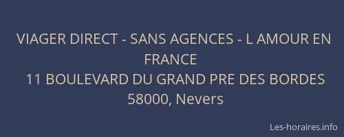 VIAGER DIRECT - SANS AGENCES - L AMOUR EN FRANCE