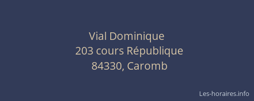 Vial Dominique