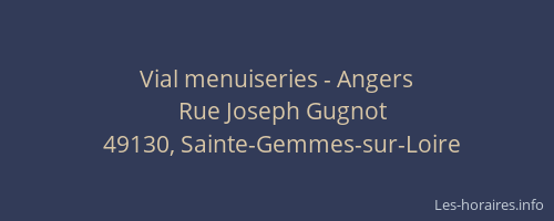 Vial menuiseries - Angers