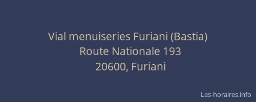 Vial menuiseries Furiani (Bastia)