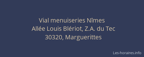 Vial menuiseries N&icirc;mes