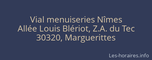 Vial menuiseries Nîmes