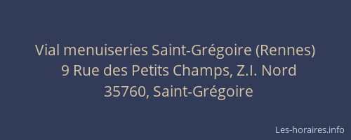 Vial menuiseries Saint-Grégoire (Rennes)