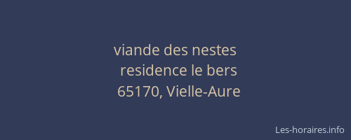 viande des nestes