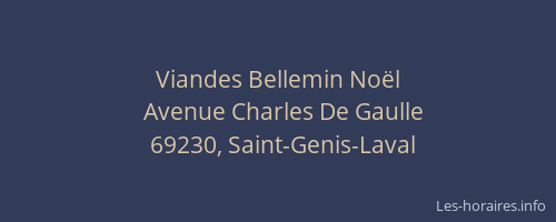 Viandes Bellemin Noël