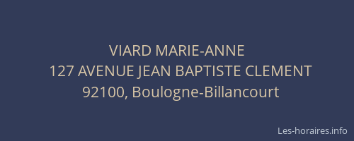 VIARD MARIE-ANNE