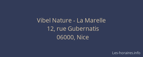 Vibel Nature - La Marelle
