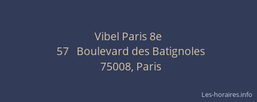 Vibel Paris 8e