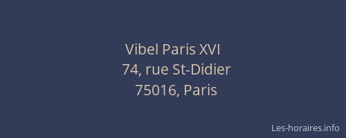 Vibel Paris XVI