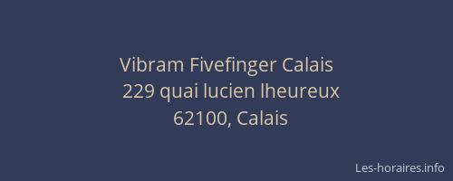 Vibram Fivefinger Calais