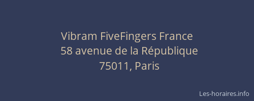 Vibram FiveFingers France