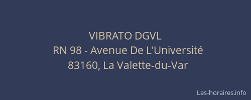 VIBRATO DGVL