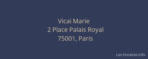 Vicai Marie
