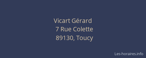 Vicart G&eacute;rard