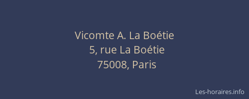Vicomte A. La Boétie
