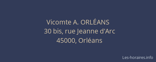 Vicomte A. ORLÉANS