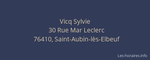 Vicq Sylvie