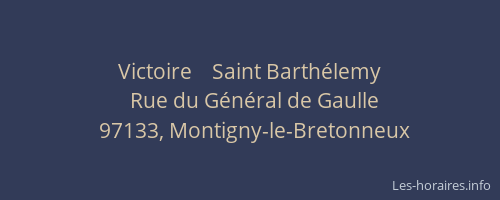 Victoire    Saint Barthélemy