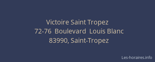 Victoire Saint Tropez