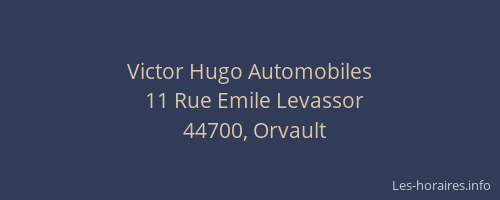 Victor Hugo Automobiles