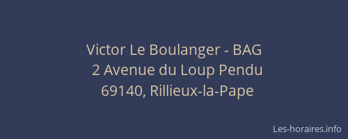 Victor Le Boulanger - BAG