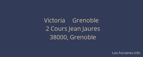Victoria     Grenoble