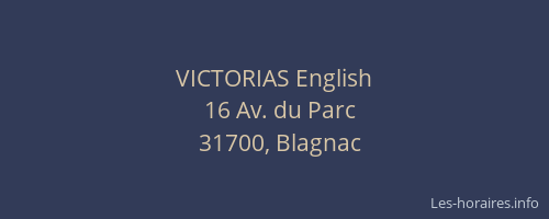 VICTORIAS English