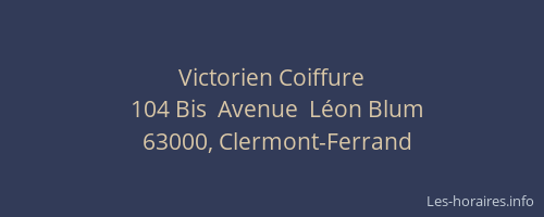 Victorien Coiffure