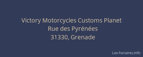 Victory Motorcycles Customs Planet