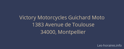 Victory Motorcycles Guichard Moto