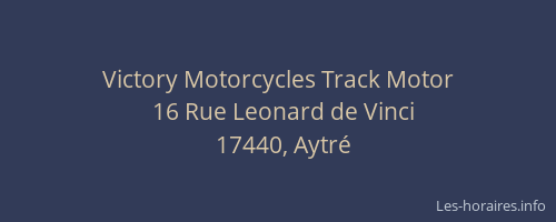 Victory Motorcycles Track Motor