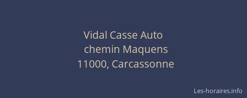 Vidal Casse Auto