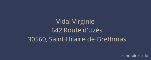 Vidal Virginie